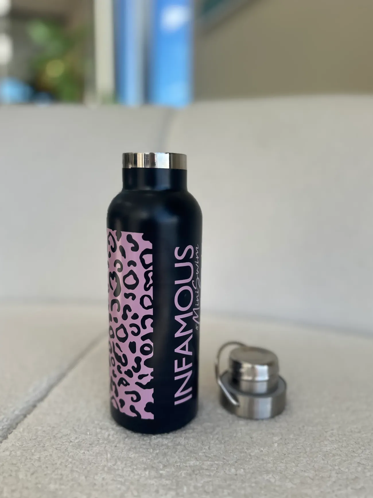 Inknown Swim Bottle with Screw Top - Mellow Leopard