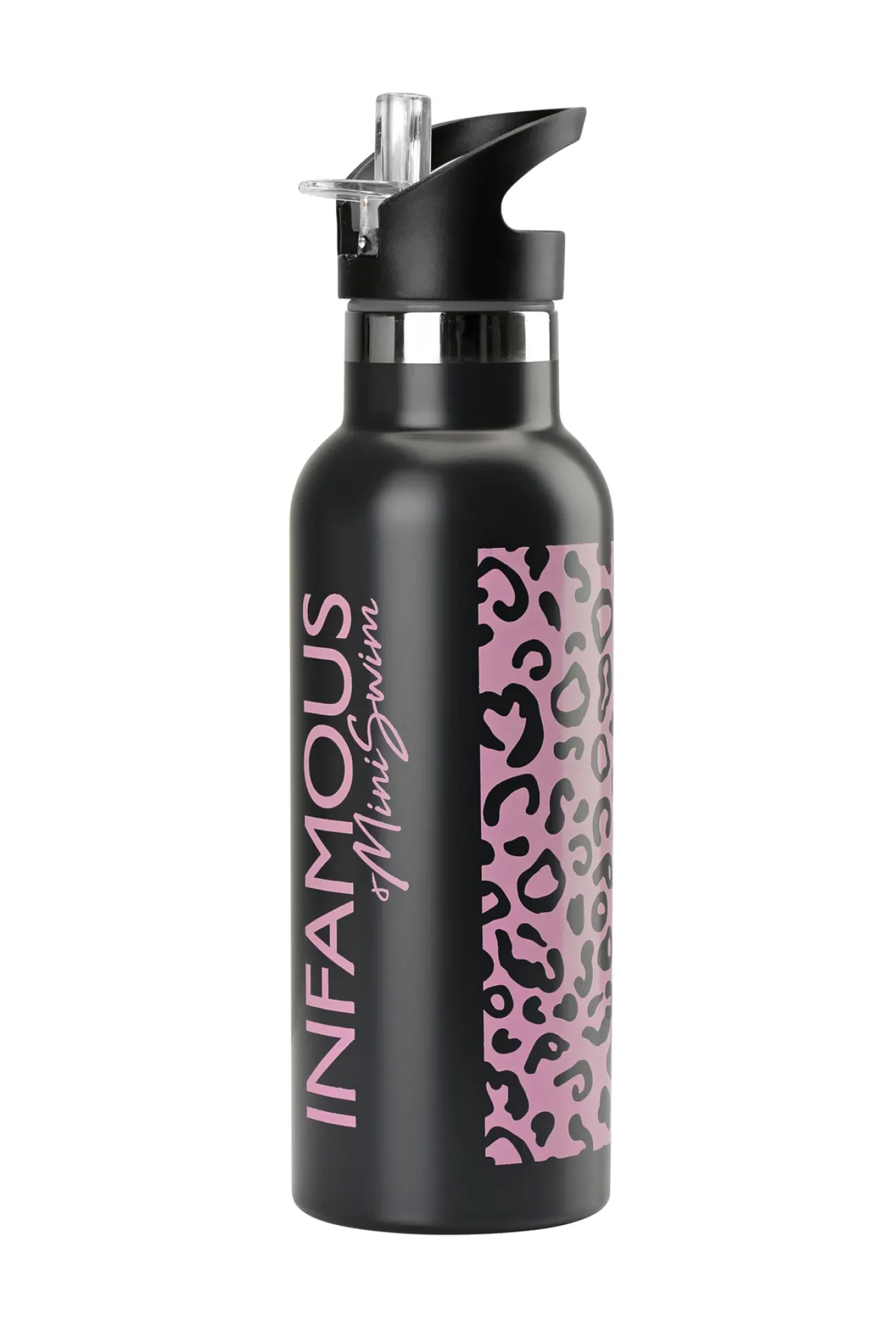 Inknown Swim Bottle with Straw - Mellow Leopard