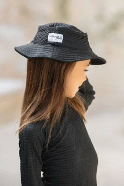 Kids Inknown Swim Daisy Swim Hat - Black Runch