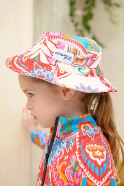 Kids Inknown Swim Daisy Swim Hat - Infamous Carnival