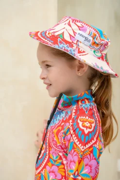 Kids Inknown Swim Daisy Swim Hat - Infamous Carnival