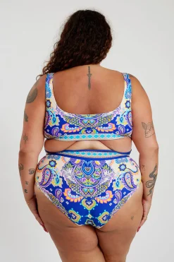 Inknown Swim Gia Bikini Top Curve - Peacock Swirls