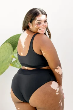 Inknown Swim Ginger Bikini Bottom - Black on Black