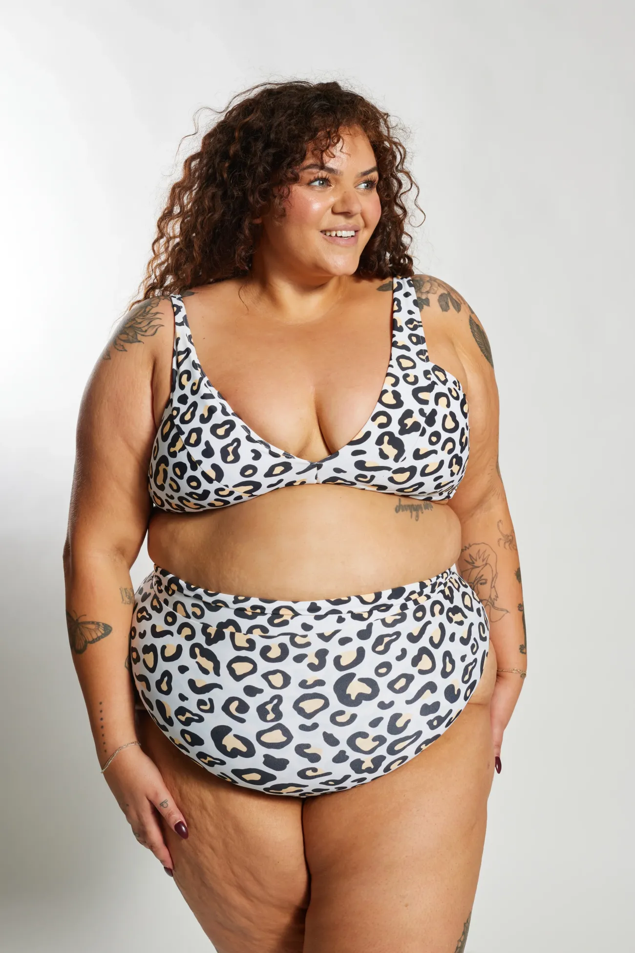 Inknown Swim Ginger Bikini Bottom Curve - Safari Leopard