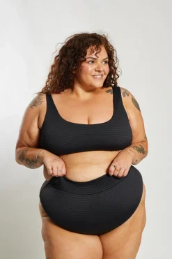 Inknown Swim Ginger Bikini Bottom Curve - Black Runch