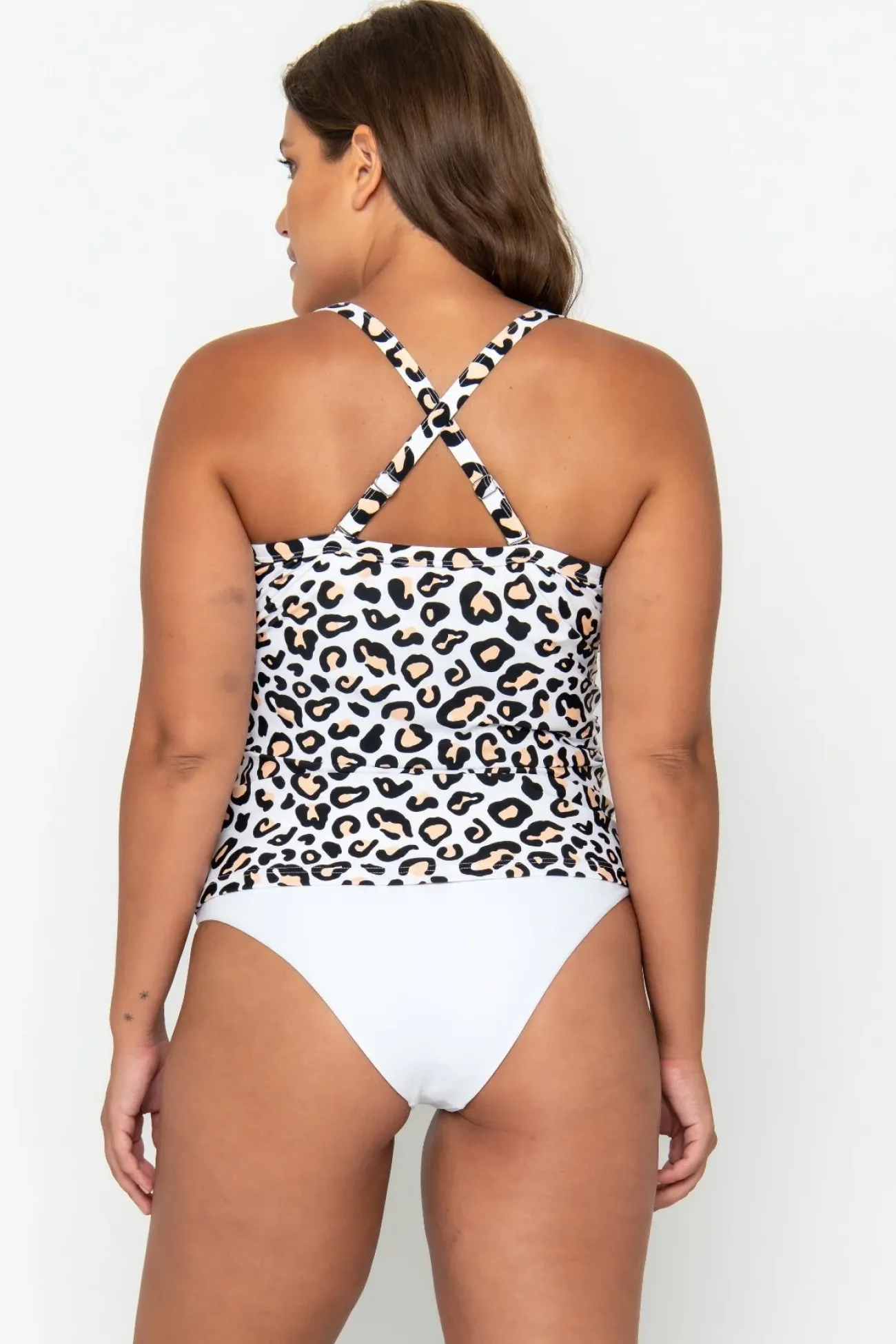 Inknown Swim Giselle Tankini Top - Safari Leopard