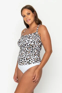 Inknown Swim Giselle Tankini Top - Safari Leopard