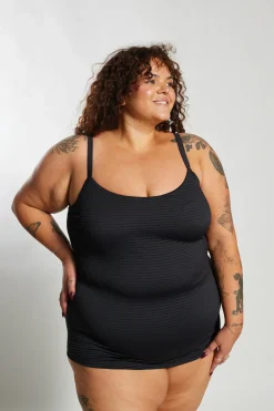 Inknown Swim Giselle Tankini Top Curve - Black Runch