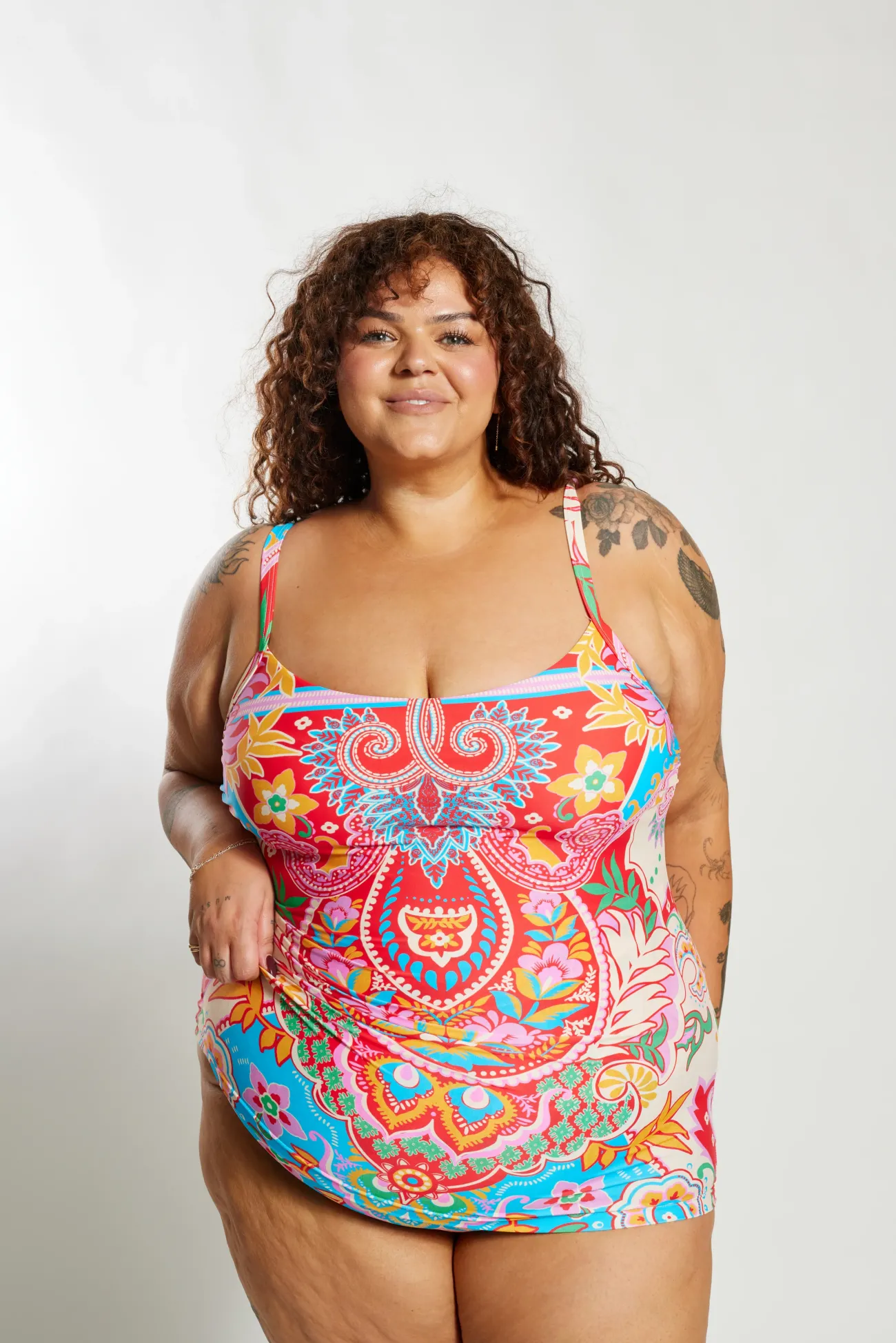 Inknown Swim Giselle Tankini Top Curve - Infamous Carnival