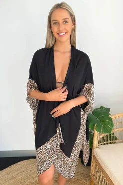 Inknown Swim Giulia Kimono/Kaftan - Luxe Leopard