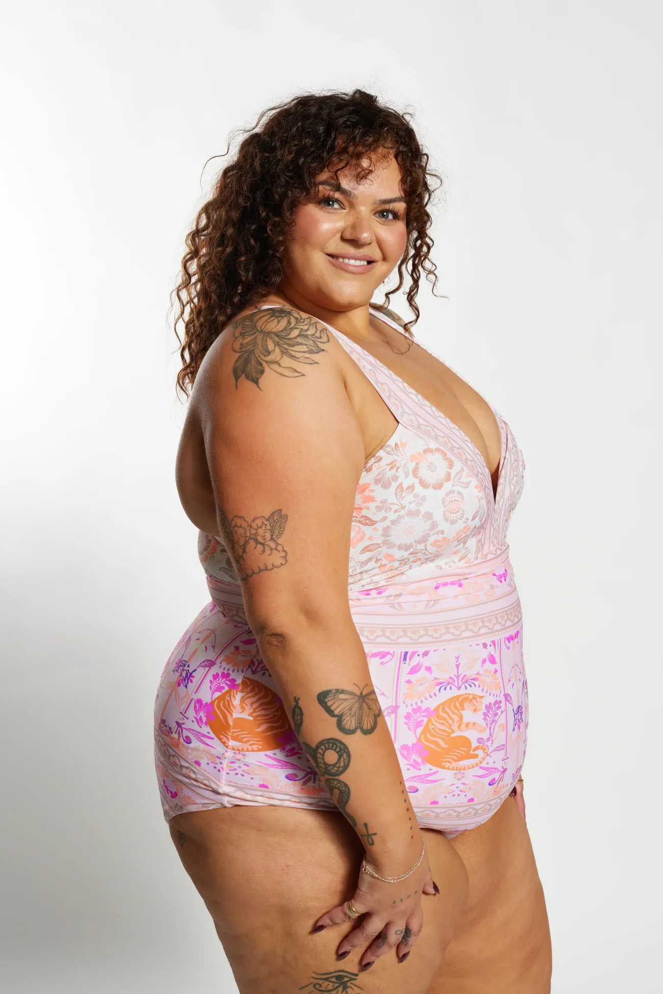 Inknown Swim Gwen One Piece Curve - Desert Bloom