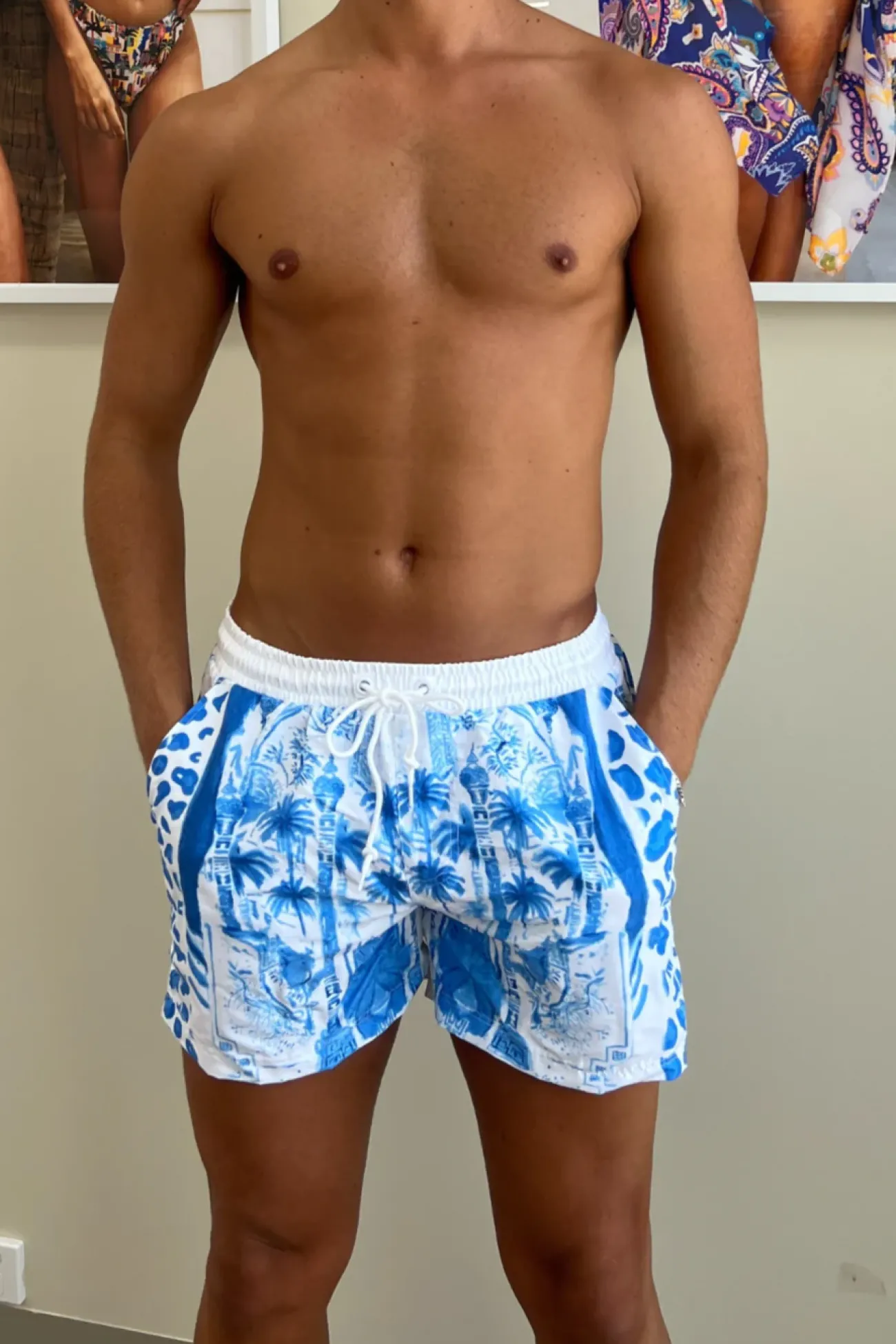 Inknown Swim Hank Board Shorts 02 - Blue Jungle
