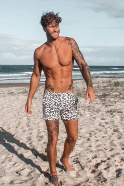 Inknown Swim Hank Board Shorts - Safari Leopard
