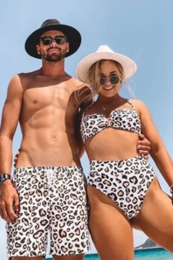 Inknown Swim Hank Board Shorts - Safari Leopard