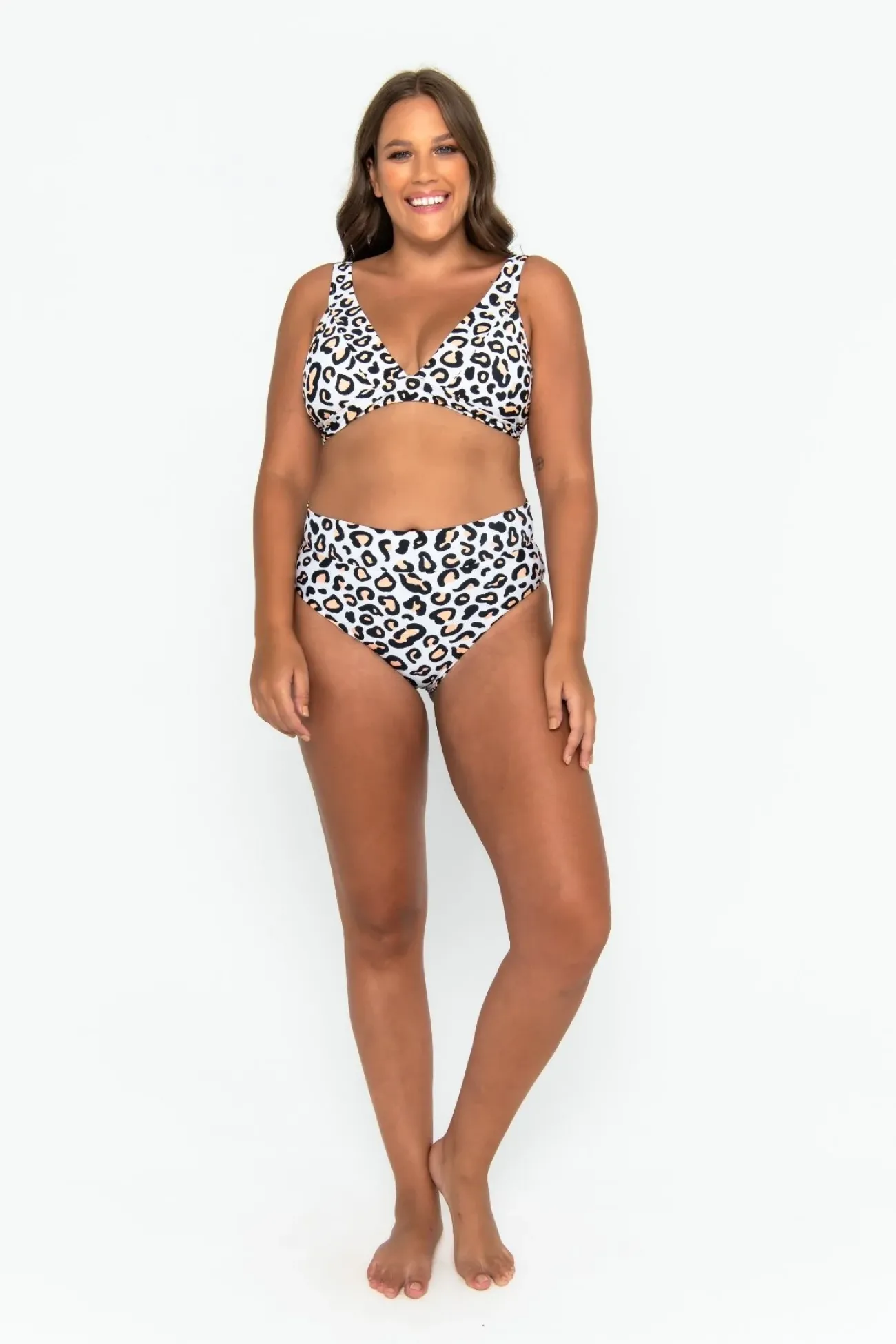 Inknown Swim Lola Triangle Top - Safari Leopard