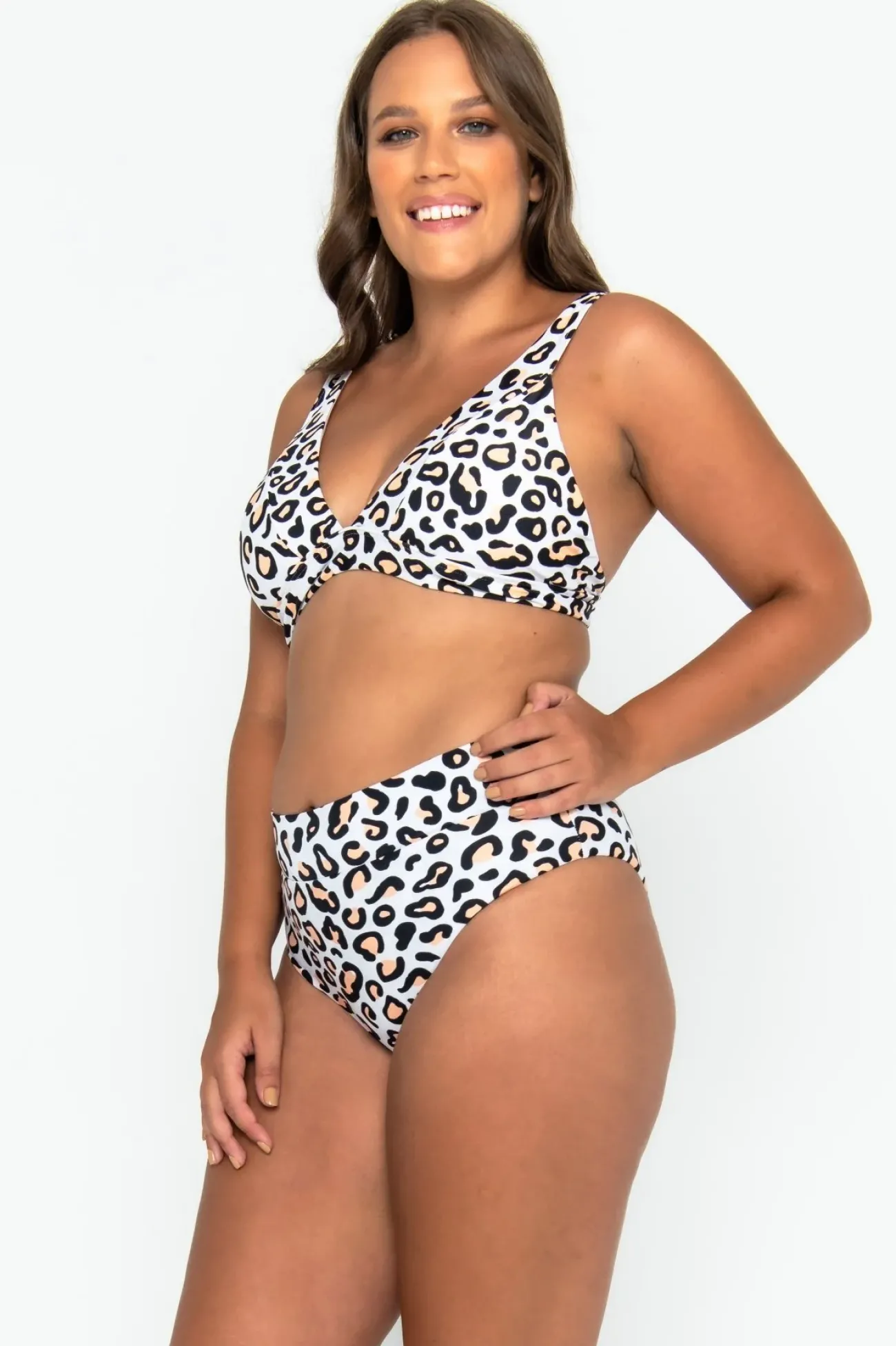Inknown Swim Lola Triangle Top - Safari Leopard