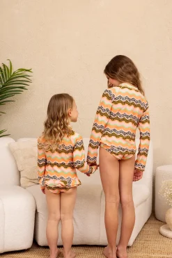 Kids Inknown Swim Mini Annie Rashie Set 02 - Bubblegum Ripple