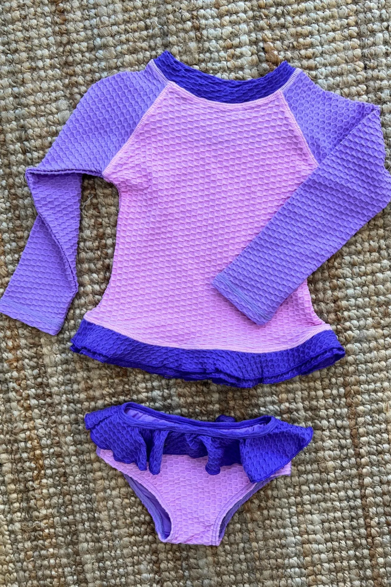 Kids Inknown Swim Mini Annie Rashie Set 02 - Lilac Crystal