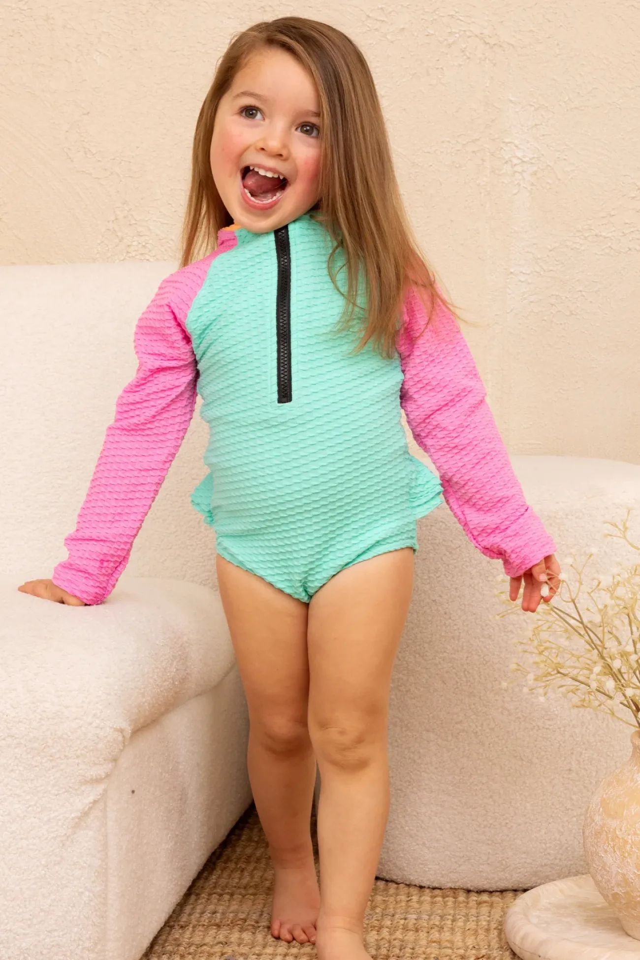 Kids Inknown Swim Mini Blake Surfsuit - Iced Aqua