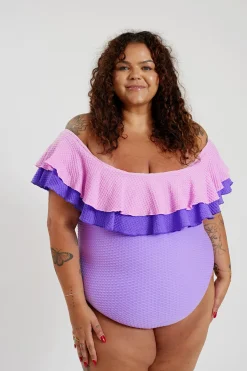 Inknown Swim Miranda 02 One Piece Curve - Lilac Crystal