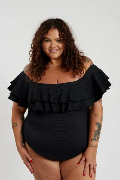 Inknown Swim Miranda 02 One Piece Curve - Black Runch