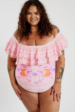 Inknown Swim Miranda 02 One Piece Curve - Desert Bloom