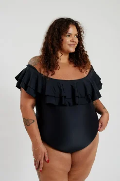 Inknown Swim Miranda 02 One Piece Curve - Black on Black