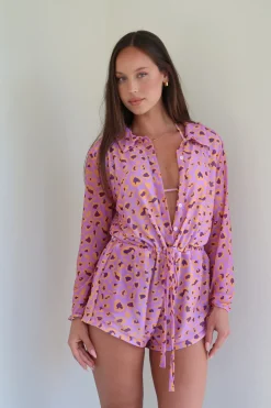 Inknown Swim Oceana Playsuit - Bejeweled Leopard