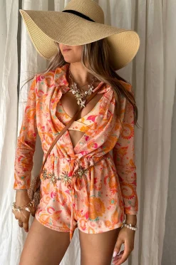 Inknown Swim Oceana Playsuit - Paisley Passion