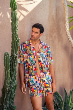 Inknown Swim Pat Shirt - Havana Day
