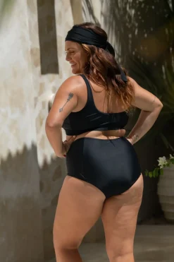 Inknown Swim Penelope Bikini Bottom - Black on Black