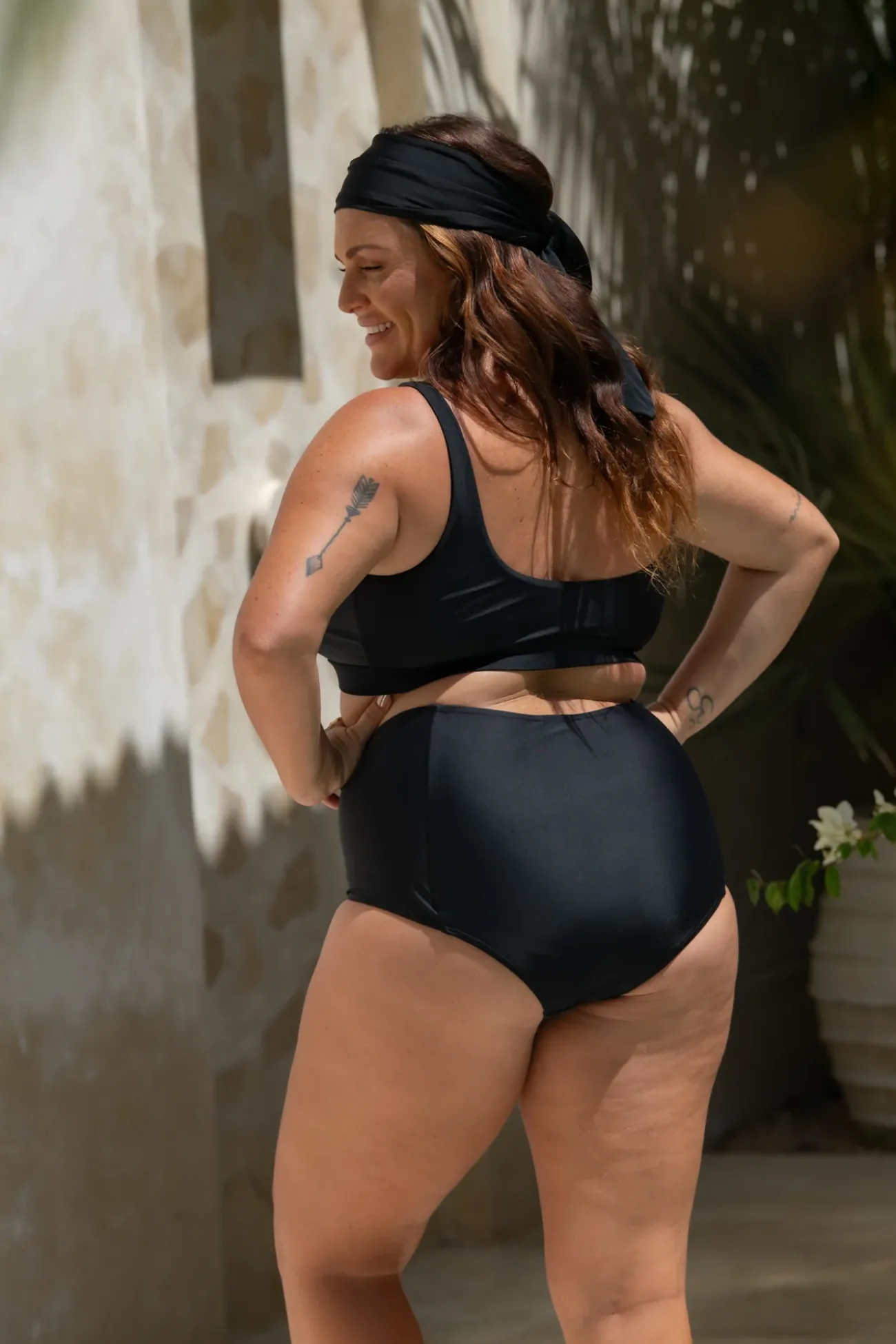 Inknown Swim Penelope Bikini Bottom - Black on Black