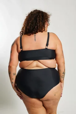 Inknown Swim Penelope Bikini Bottom Curve - Black on Black