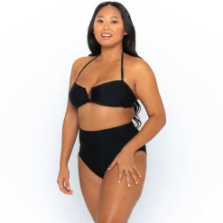 Inknown Swim Sadie Bikini Bottom - Black on Black