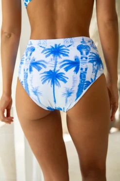 Inknown Swim Sadie Bikini Bottom - Blue Jungle