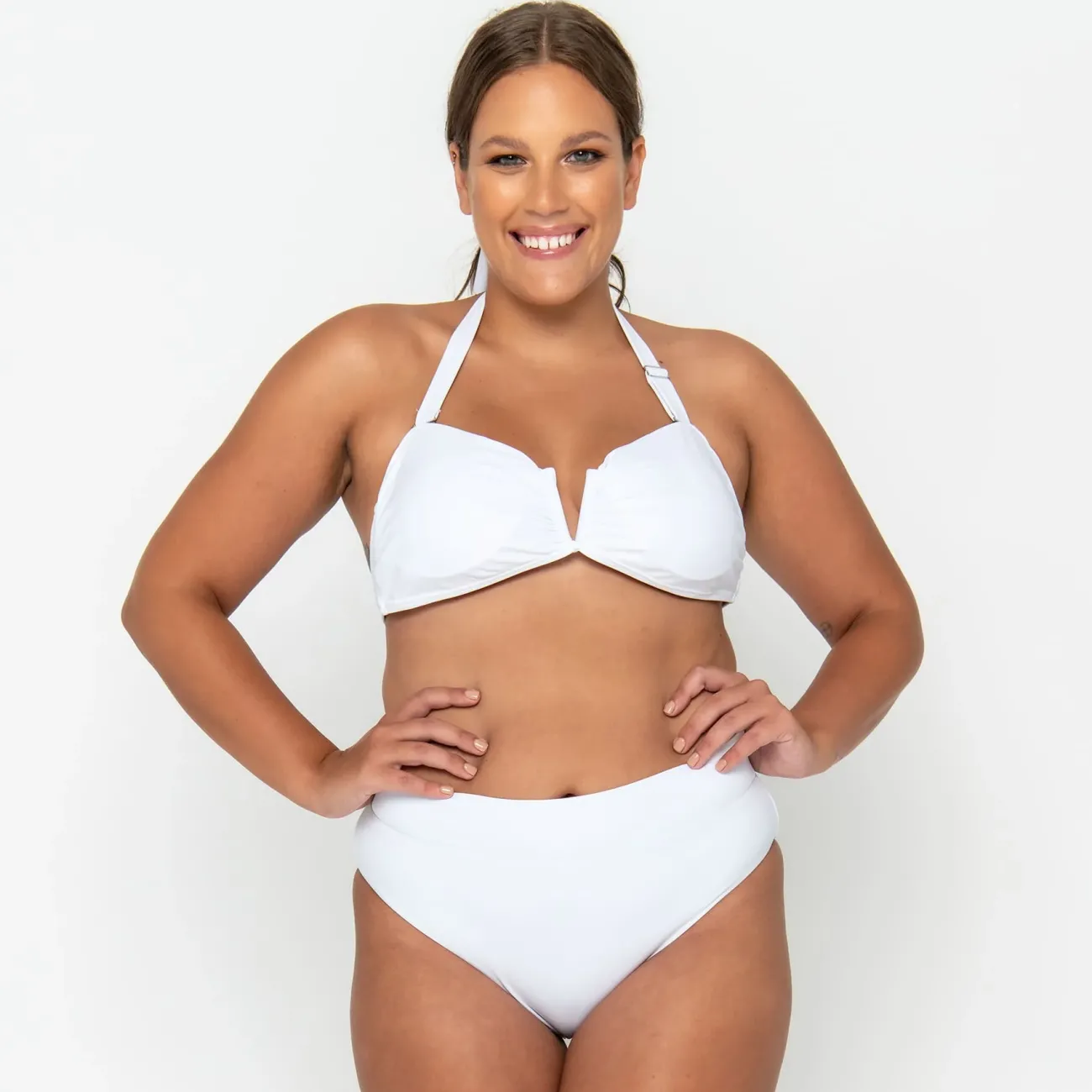 Inknown Swim Scarlett Bandeau Top - Fresh White