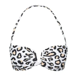 Inknown Swim Scarlett Bandeau Top - Safari Leopard