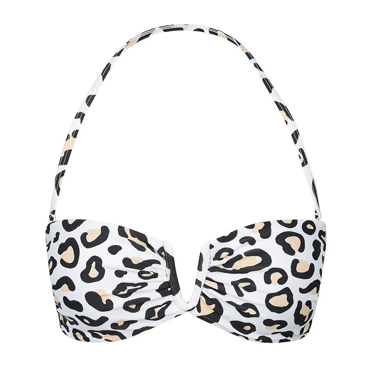Inknown Swim Scarlett Bandeau Top - Safari Leopard