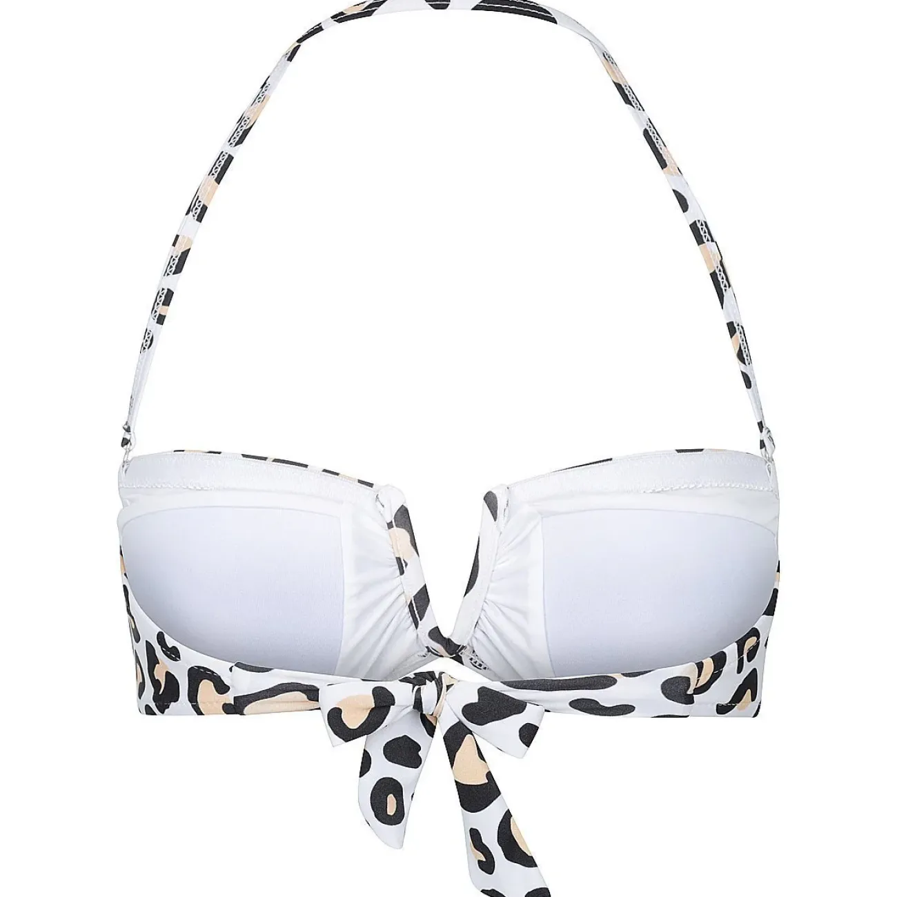Inknown Swim Scarlett Bandeau Top - Safari Leopard