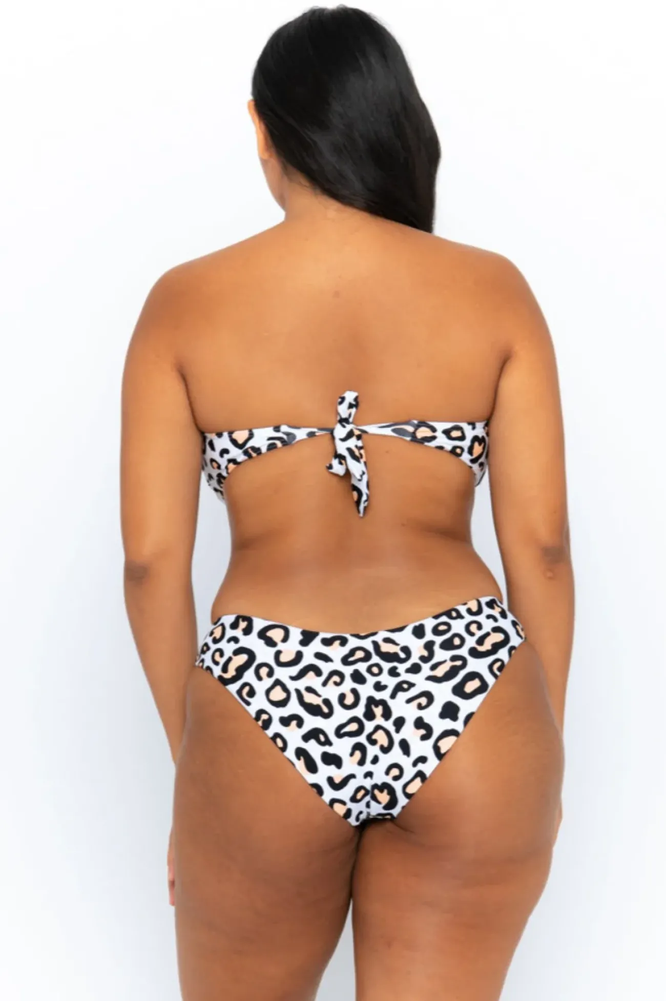 Inknown Swim Scarlett Bandeau Top - Safari Leopard